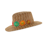 Sombrero Genuino de Diseñador Eric Javits NY - Zanzibar - Color Café Mix.